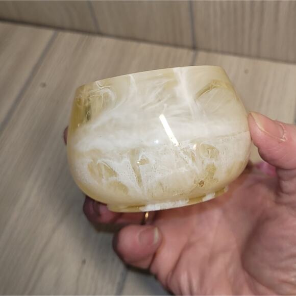 Epoxy Resin Pink and Cream Mushroom Jar Decor Stash Box Trinket Box - Picture 5 of 7